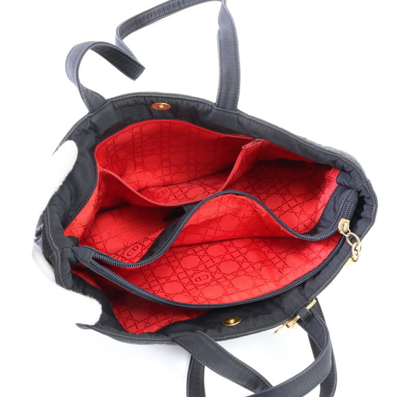 Christian Dior Cannage Tote Bag Navy - Picture 13 of 15